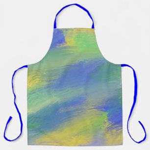 abstract painting art apron