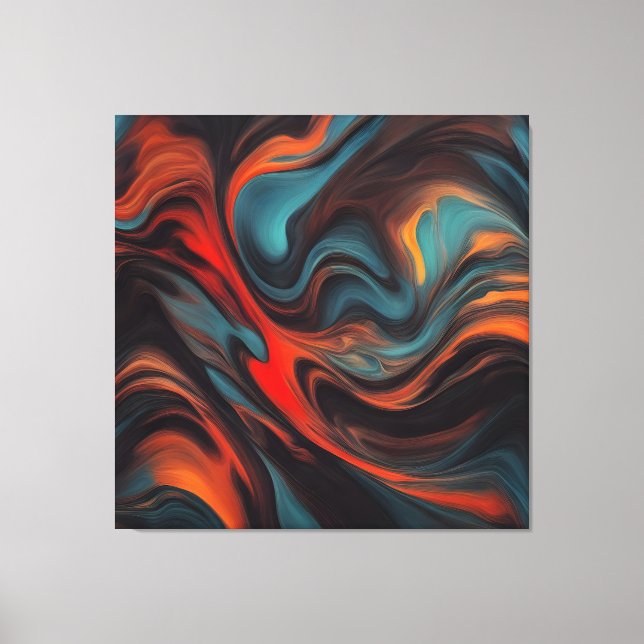 Abstract painting art canvas print (Front)