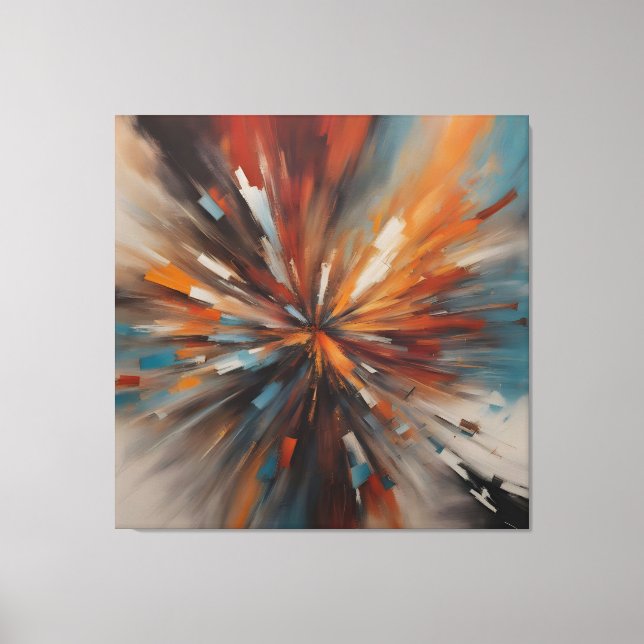 Abstract painting art canvas print (Front)