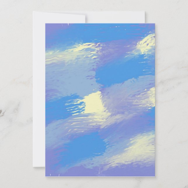 abstract painting art invitation (Front)