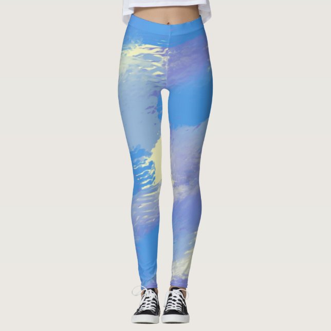 abstract painting art leggings (Front)