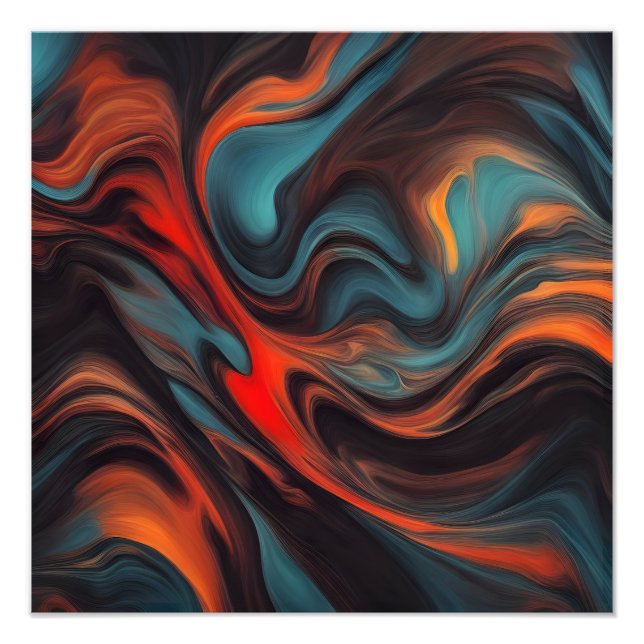 Abstract painting art photo print (Front)
