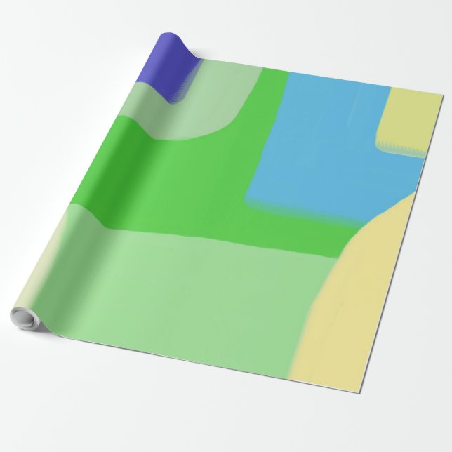 abstract painting art wrapping paper (Unrolled)
