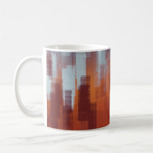 Abstract painting backdrop on concrete wall. Colou Coffee Mug