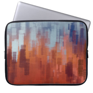 Abstract painting backdrop on concrete wall. Colou Laptop Sleeve