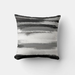 Abstract Painting Black and White 53 Cushion
