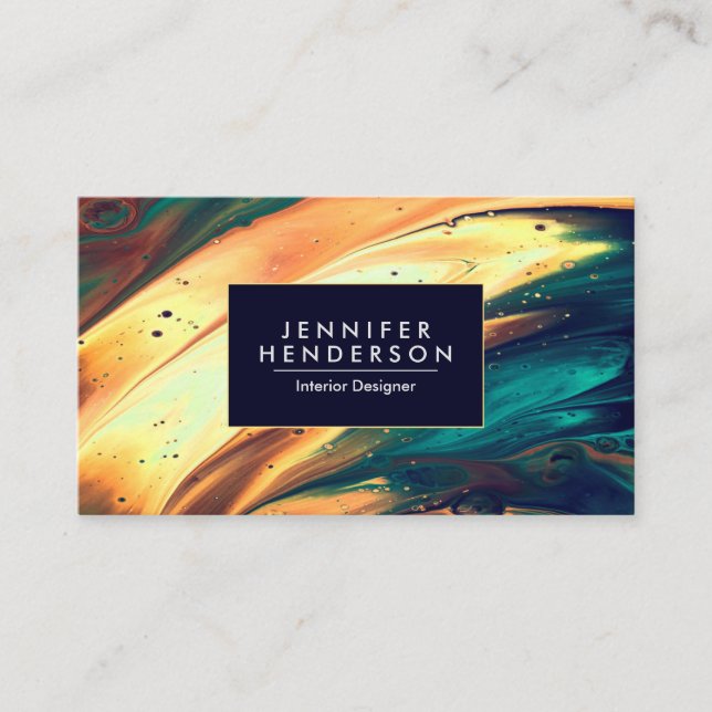 Abstract Painting Business Card (Front)