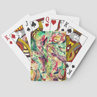 Abstract painting by C Mehrl Bennett for card deck