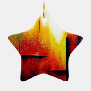 Abstract Painting by Hizli Ceramic Tree Decoration