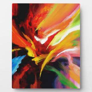 Abstract Painting by Serdar Hizli Plaque