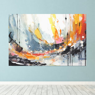 Abstract painting canvas print