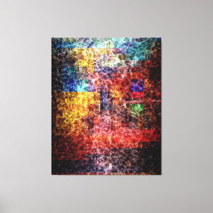 Abstract painting City Lights 2 Canvas Print