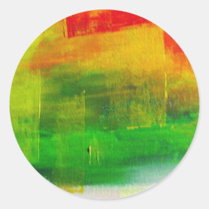 Abstract Painting Classic Round Sticker