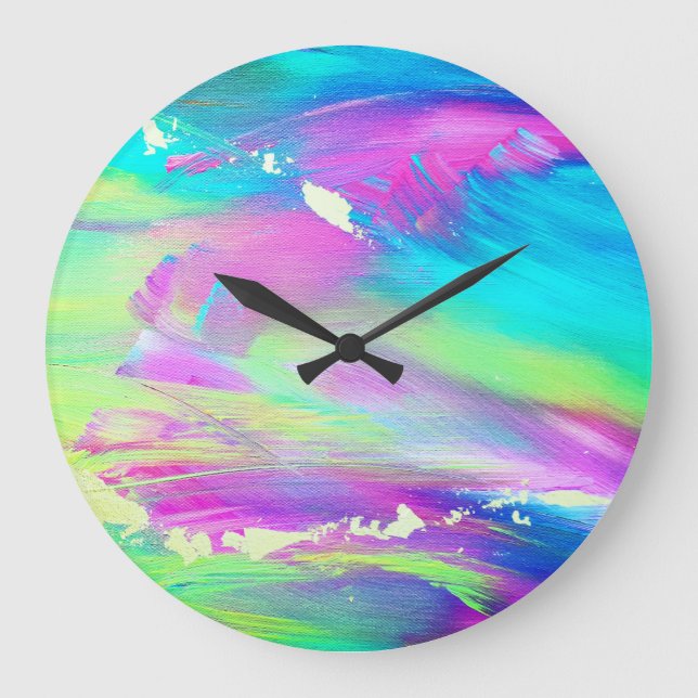 Abstract Painting Clock (Front)