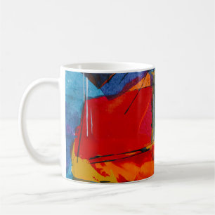 Abstract painting coffee mug