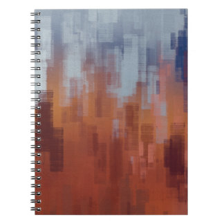 Abstract painting, colourful concrete wall. notebook