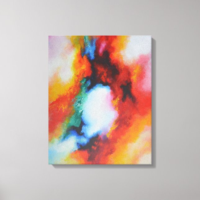 Abstract Painting Colourful Modern Art Canvas Print (Front)