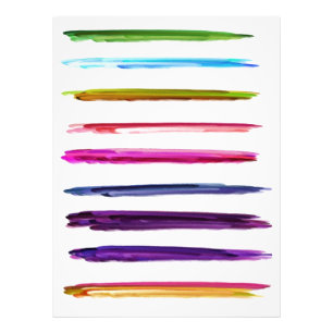 Abstract Painting Colourful Paint Brush Strokes Photo Print