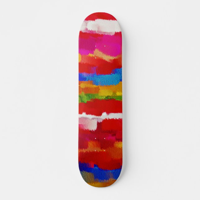 Abstract Painting Colours #11 Skateboard (Front)