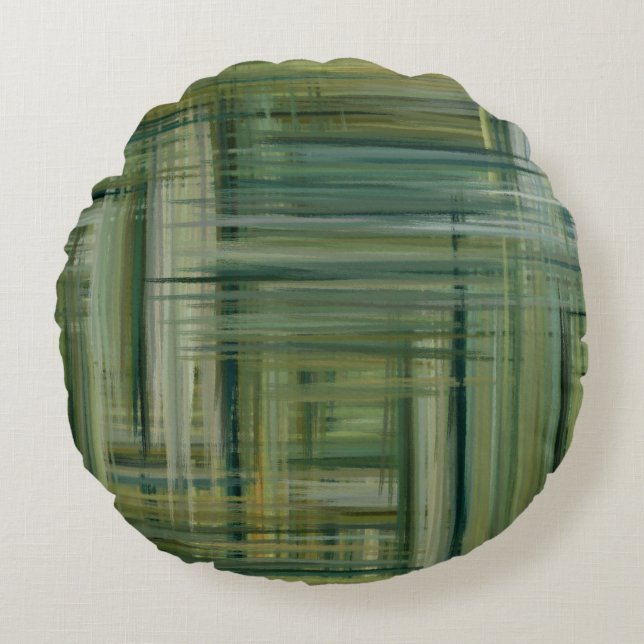 Abstract Painting Colours #88 Round Cushion (Front)