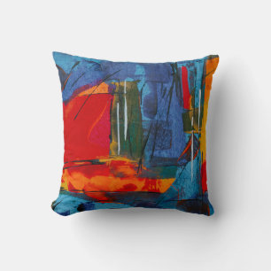 Abstract painting cushion