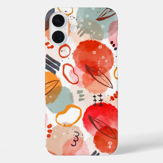 Abstract painting cute watercolor pattern  Case-Mate iPhone case (Back)