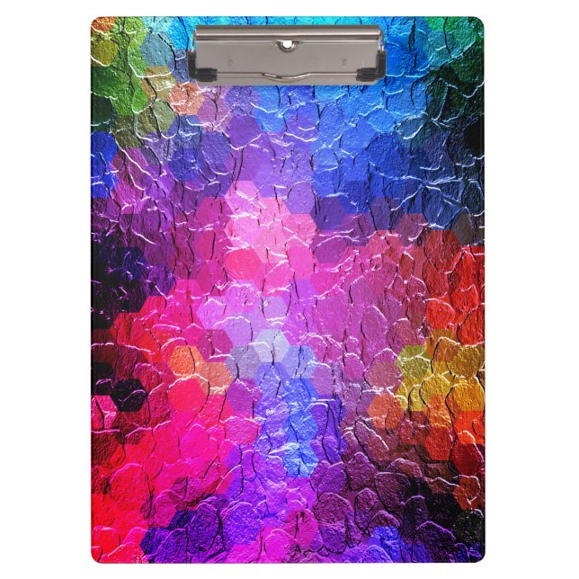 Abstract Painting | Dynamic Colourful Clipboard (Front)