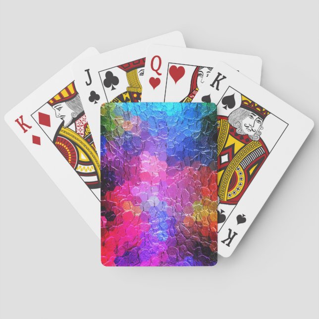 Abstract Painting | Dynamic Colourful Playing Cards (Back)