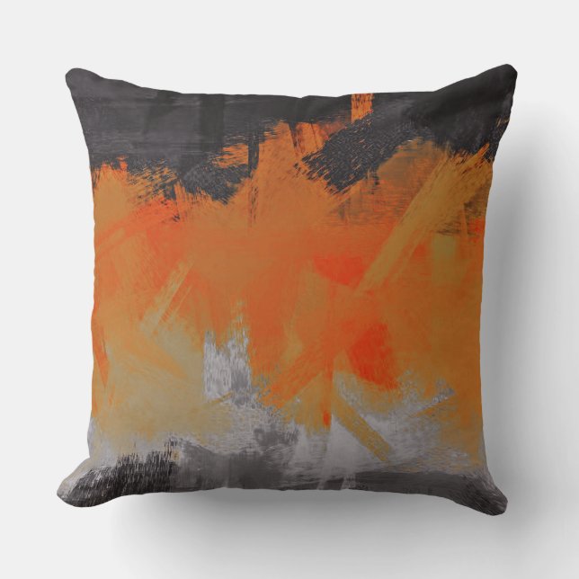 Abstract Painting Dynamic Colours #28 Cushion (Front)