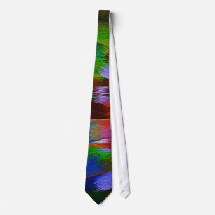 Abstract Painting Dynamic Colours #34 Tie