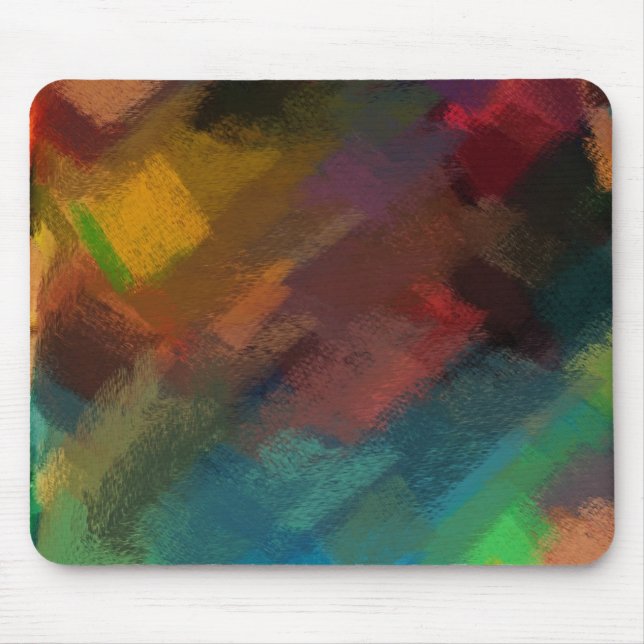 Abstract Painting | Dynamic Colours 3 Mouse Mat (Front)