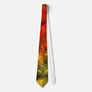 Abstract Painting Dynamic Colours #74 Tie