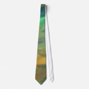 Abstract Painting Dynamic Colours #77 Tie