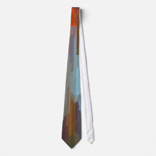 Abstract Painting Dynamic Colours #78 Tie