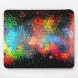 Abstract Painting Dynamic Colours Mouse Mat