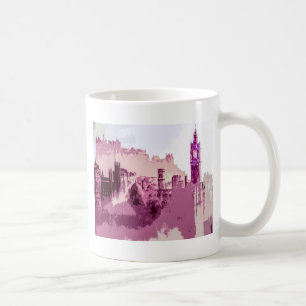 Abstract Painting Edinburgh Capital of Scotland Coffee Mug