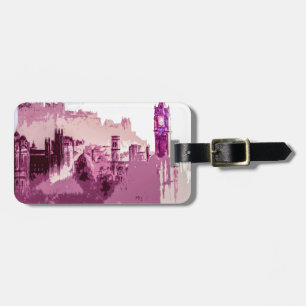 Abstract Painting Edinburgh Capital of Scotland Luggage Tag