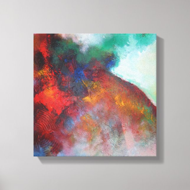 Abstract Painting Elegant Acrlylic Modern Art Canvas Print (Front)