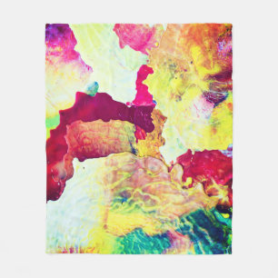 Abstract Painting Fleece Blanket
