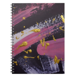 Abstract painting. Handmade texture. Oil painting. Notebook