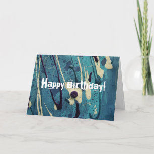 Abstract Painting, Happy Birthday! Card