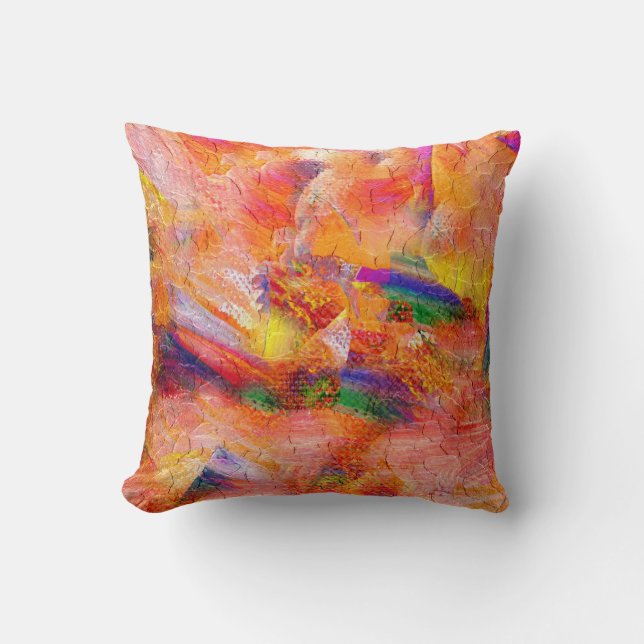 Abstract painting Infinite sunset Cushion (Front)
