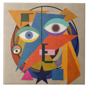 Abstract Painting - Kandinsky Famous Art Tile