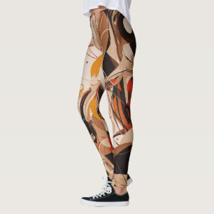 Abstract painting leggings