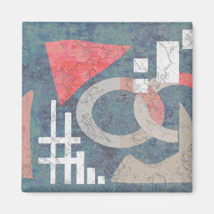Abstract painting magnet