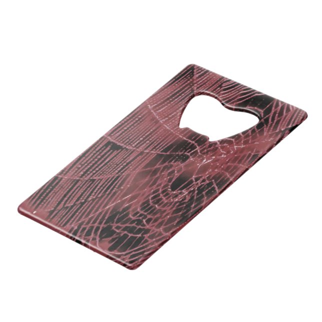 Abstract Painting Of A Magenta Pink Cobweb (Back Angled)