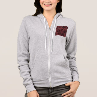 Abstract Painting Of A Magenta Pink Cobweb Hoodie