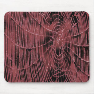 Abstract Painting Of A Magenta Pink Cobweb Mouse Mat