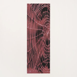 Abstract Painting Of A Magenta Pink Cobweb Yoga Mat