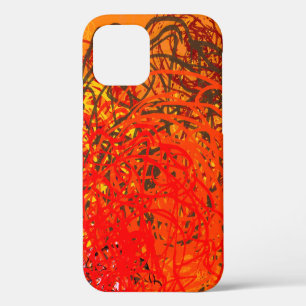 Abstract painting on canvas. Hand made art. Colorf iPhone 12 Case